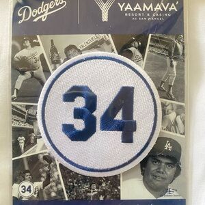 Dodgers Fernando Retired Number 34 Patch